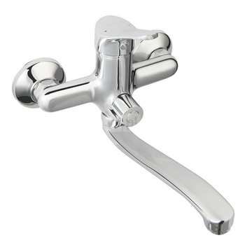 STILLO bateria umywalkowo-wannowa ścienna z przyłączem natrysku, chrom