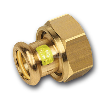 Półśrubunek SANHA Press Gas Miedź 22 mm x 1 1/2'' (ZW x Nakrętka złącza)