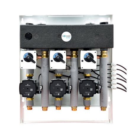 CONCEPT Zestaw MIX-BOX 222 z grupami GP-T/GP-T/GP-T MIX BOX 20,z pompami Grundfos UPM3S Auto 15-60 