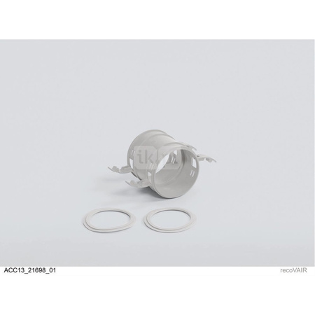 Złączka kielichowa do powietrznego przewodu giętkiego Ø92/75 mm z uszczelkami