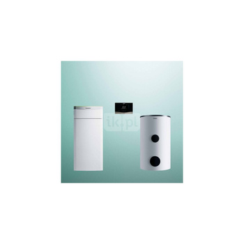 Pakiet systemowy OZE - Pompa ciepła gruntowa solanka-woda VAILLANT VWF 157/4 flexoTHERM 5.3kW 400V + Regulator sensoCOMFORT VRC 720 + Zasobnik c.w.u. VIH RW300/3BR + Zasobnik buforowy VPS R 100/1M