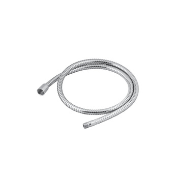 HS-018 G1/2x(M15x1) Przewód natryskowy do baterii natryskowej 1,2m w osłonie metalowej, nakrętka stożkowa, EN 1113