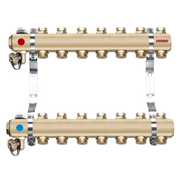 Rozdzielacz 2-drogowy z zaworami odcinającymi obwody, standard