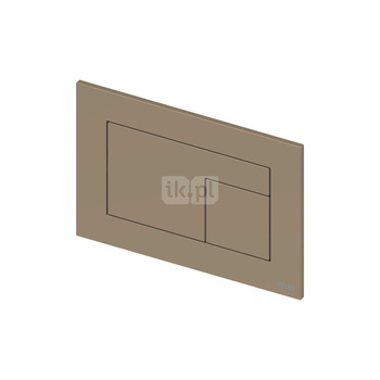 TECEvelvet - przycisk spłukujący z tworzywa z powłoką Fenix, beżowo-brązowy (Castoro Ottawa)