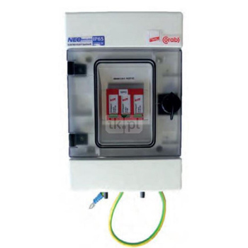 Rozdzielnica PV DEHN DC/1/T1+T2/0/B - komplet 1000V 1 łańcuch modułów 1000V/ 1 para wejść do falownika PV typ 1+2