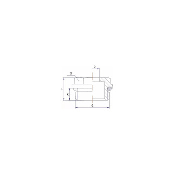 Zaślepka RUMET nakrętna Mosiądz M24x1,5