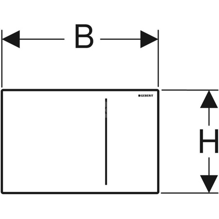 Przycisk uruchamiający Geberit Sigma70, przedni, 8 cm, sand