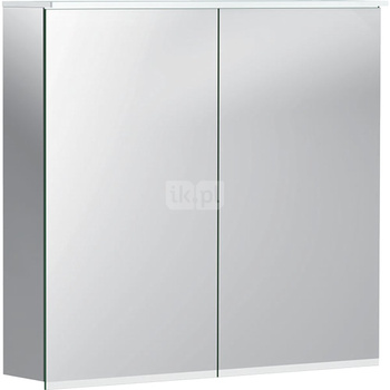 Szafka z lustrem Option Plus B75, z oświetleniem, dwoje drzwi
