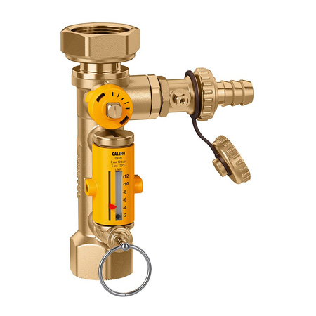 Zawór z przepływomierzem 3÷10L/MIN z zaworem spustowym, 3/4"