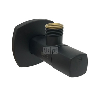 A80 zawór kątowy Lipstick, czarny mat, 1/2 GZ x 1/2 GZ