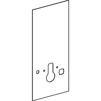 Pokrycie przednie Monolith WC 114, AqC, biały