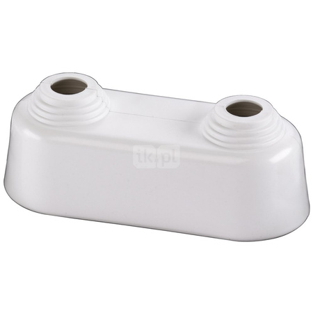 ROZETA PODWOJNA WYSOKA 45 - biala