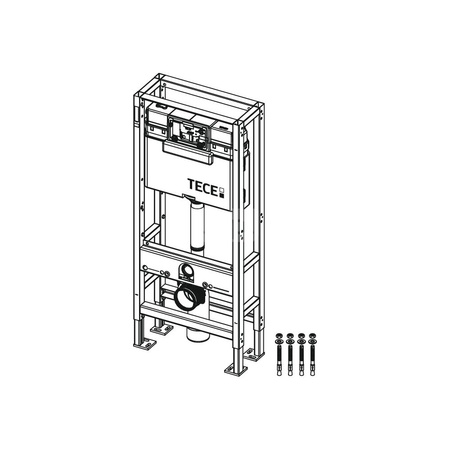 TECEconstruct - stelaż podtynkowy do WC ze spłuczką Uni, wolnostojący