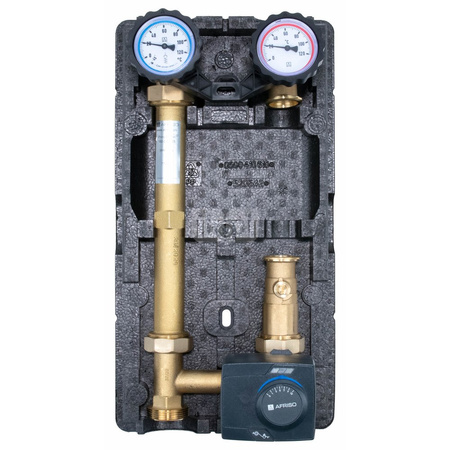 Grupa pompowa PrimoTherm 180-2 DN25 Vario, zawór mieszający, siłownik ARM 343, bez pompy