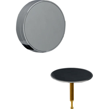 Zestaw wykończeniowy syfonu wannowego, biały/chrom błyszczący