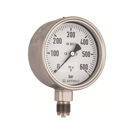 Manometr chemiczny RF 160 Ch, D412,fi160 mm, 0÷25 bar, G1/2" exc, kl. 1,0