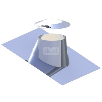 Przejście dachowe 16-25° aluminiowe z kołnierzem Ø80mm