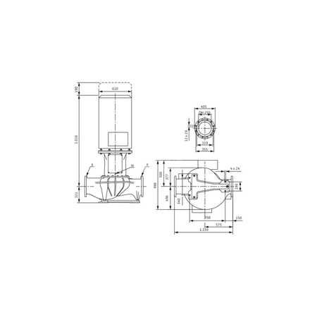 Pompa obiegowa WILO CronoLine-IL typu in-line z silnikiem znormalizowanym 50 Hz 1450obr/min