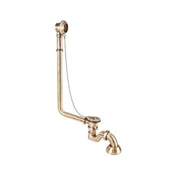 Syfon wannowy zewnętrzny , dekoracyjny  ANTYCZNY BRĄZ