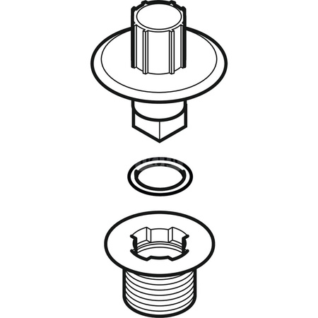 Kołnierz mocujący syfonu brodzikowego