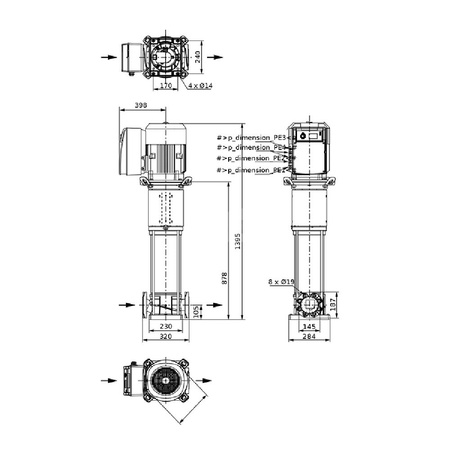 Wysokociśnieniowa pompa do wody w klasie IE4 Wilo-Helix VE 3604-2/16/V/KS