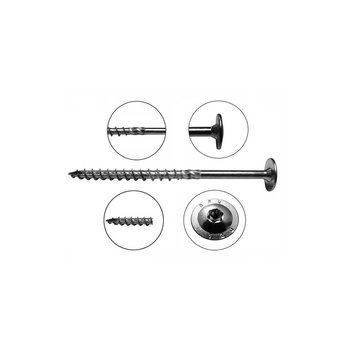 Wkręt do drewna 8x80 A2 z łbem talerzowym TORX EQU-INOX