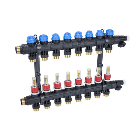 Rozdzielacz ProCalida EF1 K 8 obiegów grzewczych, G1", 0,2 - 1,6 l/min