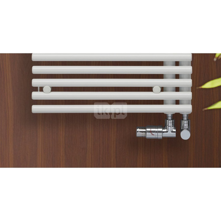 Grzejnik elektryczny ZEHNDER Forma Asym, 1466/596mm, kolor Biały, moc 750W