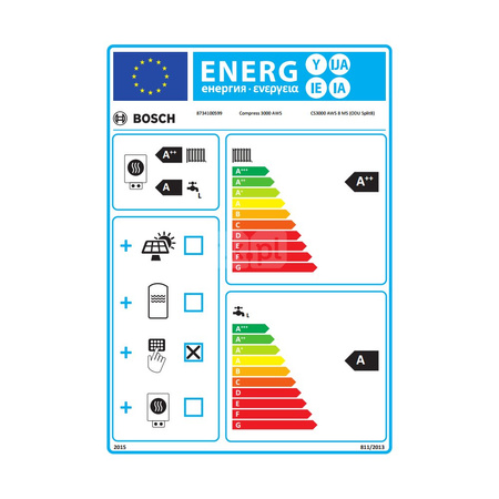 Pompa ciepła powietrzna powietrze-woda split BOSCH TERMOTECHNIKA Compress 3000 AWS MS 7.82kW 230V