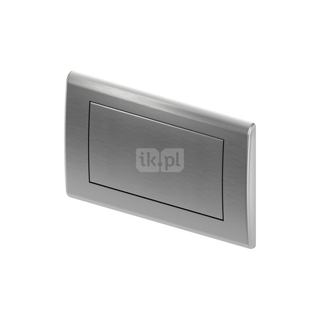 TECEplanus - przycisk spłukujący do WC z metalu, stal nierdzewna szczotkowana, pojedynczy