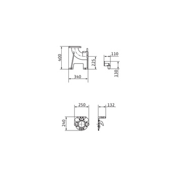 Akcesorium do pomp (stopa sprzęgająca), WILO - Stopa sprzęgająca z kolanem DN 100 - żeliwa