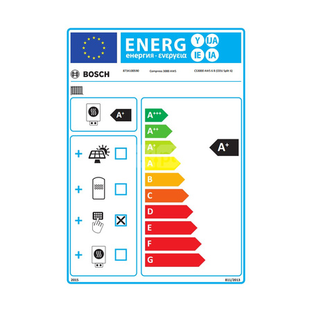 Pompa ciepła powietrzna powietrze-woda split BOSCH TERMOTECHNIKA Compress 3000 AWS B 6.06kW 230V