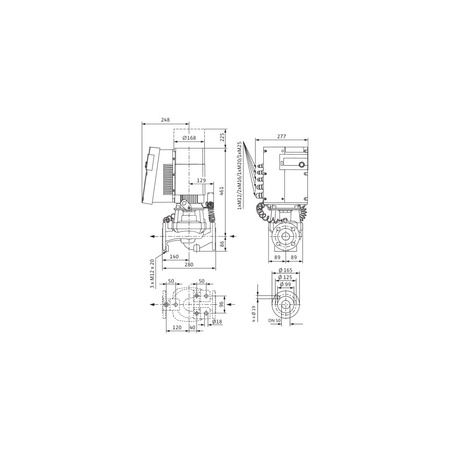 Pompa obiegowa WILO Stratos GIGA typu in-line z silnikiem znormalizowanym 50/60 Hz 4620obr/min