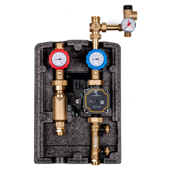 Solarna dwudrogowa grupa pompowa Viteco 2D/8-28L (z pompą elektroniczną Grundfos UPM3 Solar 25-145, z rotametrem 8-28 l/min)