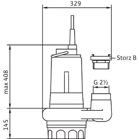 Pompa zanurzeniowa do ścieków WILO EMU KS 3x400V, moc 2.8W