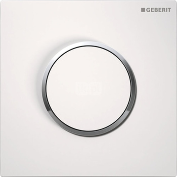 Pneumatyczny zawór spłukujący Geberit do pisuaru, ręczny, Typ 10, biały-chrom bł.-biały