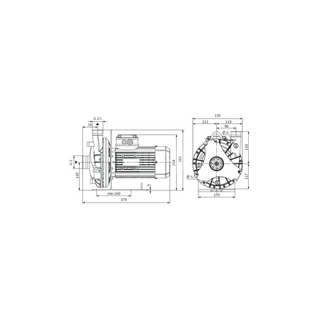Pompa obiegowa Wilo-BAC 40-136-1.1_71/2-DM/S-2-IE3, dławnicowa o konstrukcji blokowej z przyłączem gwintowanym. Zmniejszenie kosztów cyklu życia pompy dzięki optymalizacji sprawności. Korpus pompy wykonany z tworzywa sztucznego.