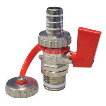 Zawór do napełniania i opróżniania instalacji KFE, G1/2", niklowany