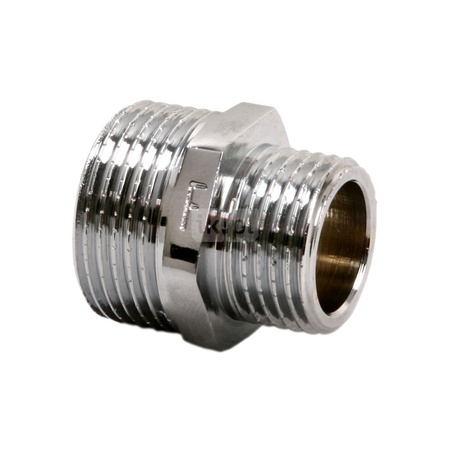Nypel redukcyjny mosiężny 1/2"x1/4" chrom