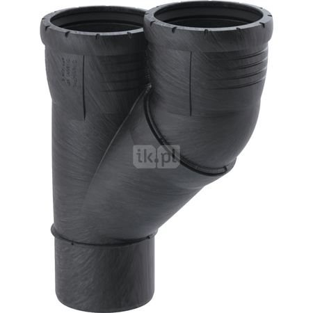 Trójnik odnoga równoległa Geberit Silent-Pro 45° d90