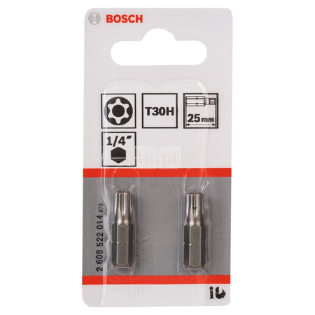 Końcówka wkręcająca T30H Security Torx® Extra Hart T30H, 25 mm