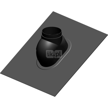 Przejście przez dach 0st.-48st. DN100 kolor czarny RAL9005