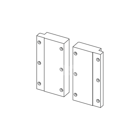 TECEprofil - trawersy montażowe pod uchwyty dla niepełnosprawnych - zestaw płyt drewnianych - 2 szt.
