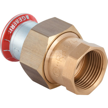 Śrubunek Geberit Mapress C-Stahl FKM przejściowy z gw.wewn. d15-R½