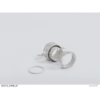 Przyłączeniowy łącznik przejściowy, prosty, Ø92/75 mm z uszczelkami, ze złączem bagnetowym, do przyłączenia elastycznego powietr