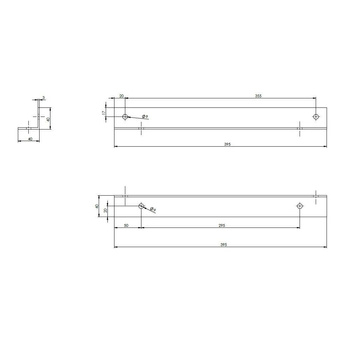 System CORAB PI-057.1- ramiona tylne L395, dach płaski inwazyjny, 15 ST. pion AL.
