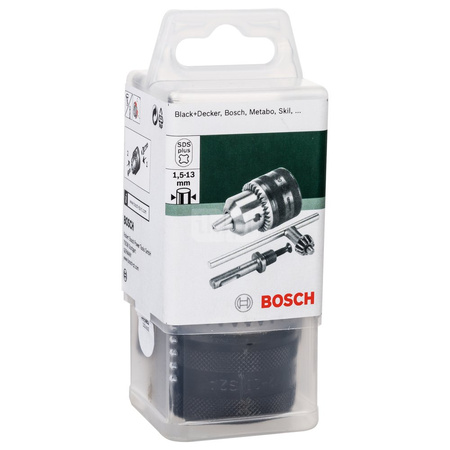 Zębaty uchwyt wiertarski z adapterem SDS plus D = 1,5 - 13 mm, SDS plus