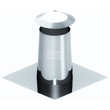 Przejście przez dach płaski (stal nierdzewna)Ø130/180mm