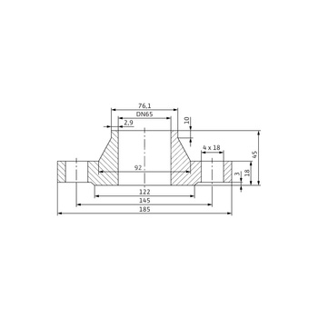 Akcesorium do pomp (zestaw przeciwkołnierzy), WILO - Zestaw przeciwkołnierzy DN 65, PN 10