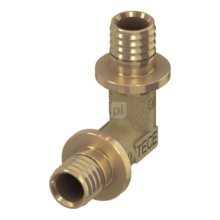 Kolano 90' TECE TECEFLEX Mosiądz 16mm x 16mm (ZZ x ZZ)